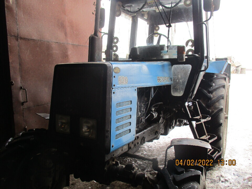 Колісний трактор Беларус-920, 2010 року випуску, державний реєстраційний номер 11725ВХ, заводський №80905006