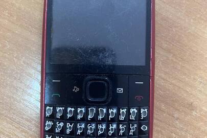 Конфісковане майно за рішенням суду: Мобільний телефон марки "Nokia" моделі "Х2-01", чорного кольору з червоною задньою панеллю, з сім-картою, б/в