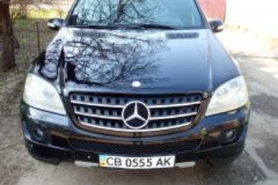 Автомобіль Mercedes-Benz ML 350, 2007 р.в., чорного кольору, ДНЗ СВ0555АК, номер кузова 4JGBB86E17A169609