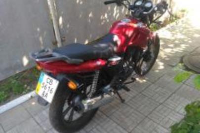 Мотоцикл JIANSHE JS150-3, р.в. 2013, номер кузова LAPPCK337D0004433, червоного кольору, Д.Н.З.СВ5616АА
