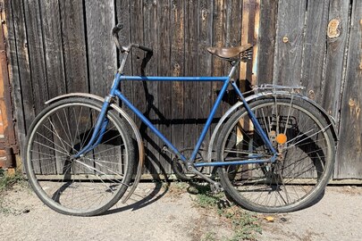 Велосипед марки "Мінськ" чоловічого типу, синього кольору 