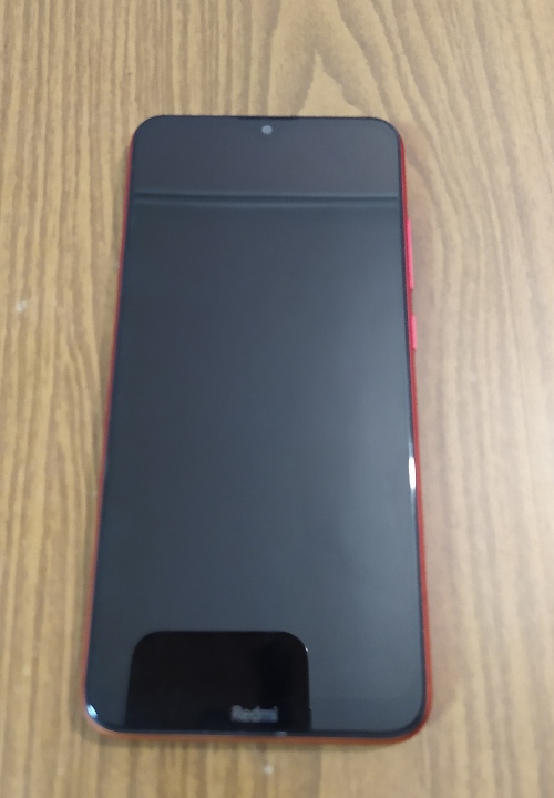 Мобільний телефон Redmi 8A червоного кольору, ІМЕІ 1: 863265048292655, ІМЕІ 2: 863265048292663, б/в