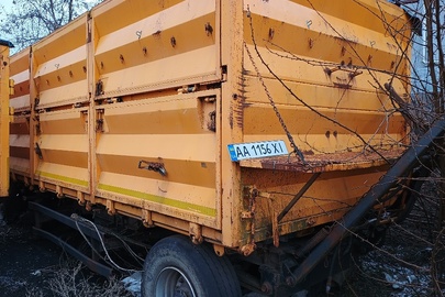 Спеціалізований причіп – самоскид-Е марки МАЗ моделі 856103-010, ДНЗ АА1156ХІ, 2013 року випуску, жовтого кольору, VIN: Y3M856103D0000099