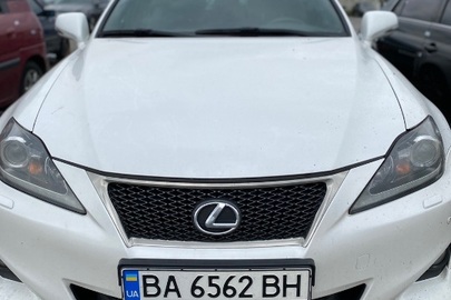 Транспортний засіб LEXUS IS 250, 2011 року випуску, колір - БІЛИЙ, VIN/номер шасі (кузова, рами): JTHBK262005151283, ДНЗ: ВА6562ВН