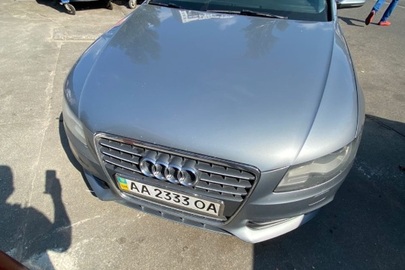 Транспортний засіб AUDI А4, 2008 року випуску, колір СІРИЙ, номер шасі (кузов, рама) WAUZZZ8K09A077852, ДНЗ: АА2333ОА