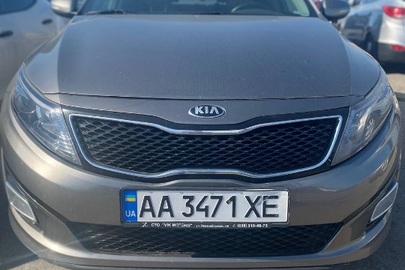 Транспортний засіб KIA OPTIMA, 2014 року випуску, колір CІРИЙ, номер кузова: 5XXGN4A79FG435481, ДНЗ:АА3471ХЕ