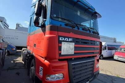 Транспортний засіб вантажний - сідловий тягач, марка ТЗ: DAF, модель ТЗ: FT XF 105.410, категорія ТЗ: вантажний, рік виробництва ТЗ: 2011, VIN: XLRTE47MS0E906266, номер шасі: XLRTE47MS0E906266, номерний знак: KA7256IB, колір ТЗ: червоний