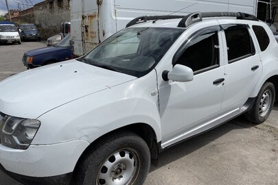 Легковий автомобіль RENAULT DUSTER, ДНЗ ВІ3100СН, 2016 року випуску, білого кольору, номер шасі (кузова, рами) VF1HSRADG56691232