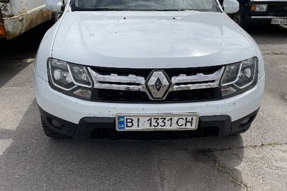 Легковий автомобіль RENAULT DUSTER, ДНЗ ВІ1331СН, 2016 року випуску, білого кольору, номер шасі (кузова, рами) VF1HSRADG56691222