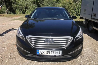 Легковий автомобіль, HYUNDAI SONATA, (2015), колір ЧОРНИЙ, VIN: 5NPE24AF6FH185581, номерний знак АХ3917НІ