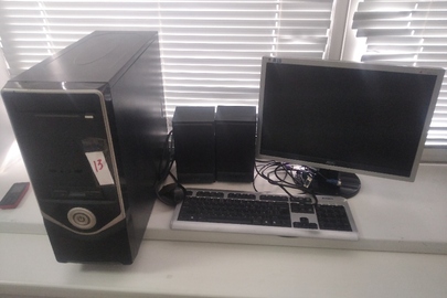Системний блок, монітор LOC, аудіоколонки F& D, мишка комп'ютерна (безпровідна), клавіатура
