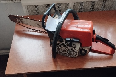 Конфісковане майно за рішенням суду, бензопила марки «Stihl MS230, перебувала у використанні