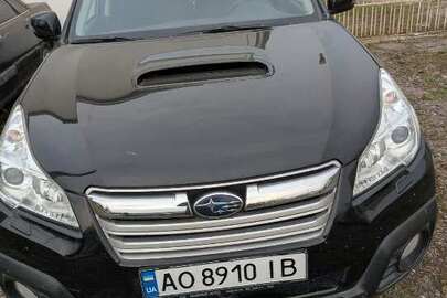 Легковий автомобіль SUBARU LEGACY, загальний легковий седан В, реєстраційний номерний знак AO8910IB, рік випуску 2014,номер кузова: JF1BRDLY5EG251630, об'єм двигуна – 1998 см. куб., тип пального-дизель, колір-чорний