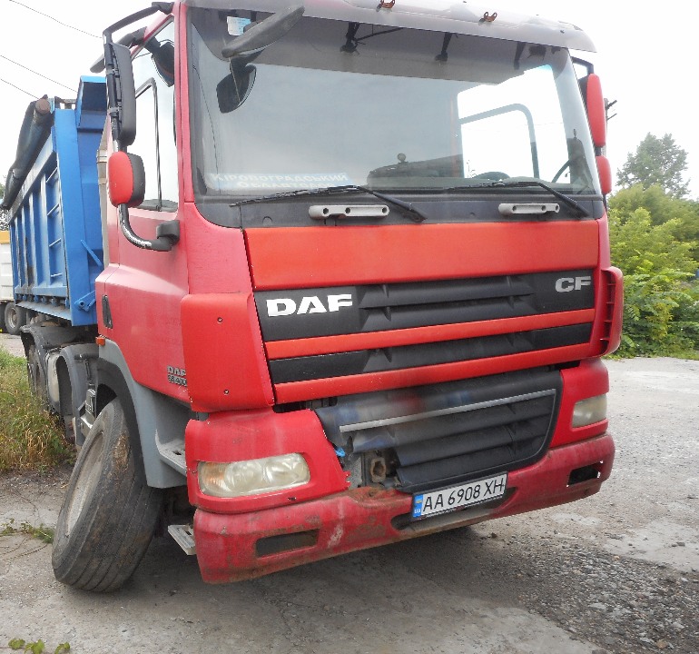 Вантажний автомобіль DAF CF 85.460, 2008 року випуску, реєстраційний номер АА6908ХН, VIN: XLRAD85МC0E758985