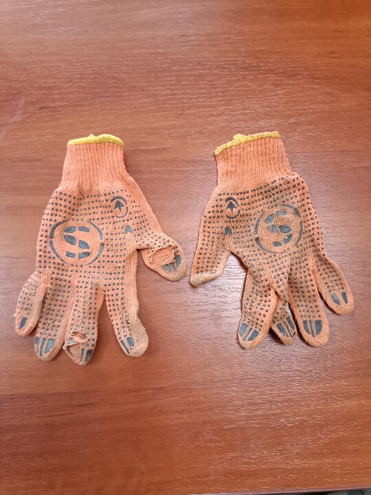 Робочі рукавиці, 2 шт., б/в