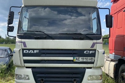 Автомобіль марки DAF, модель CF 85.340, 2004 року випуску, тип - ВАНТАЖНИЙ,- В, реєстраційний номер АЕ1910НВ, колір БІЛИЙ, VIN: XLRTE85XC0E646608