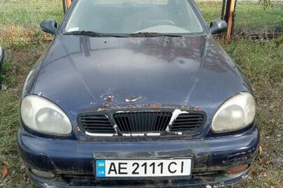 Автомобіль марки DAEWOO, модель LANOS, 2006 року випуску, тип - загальний легковий седан - В, реєстраційний номер АЕ2111СІ, колір СИНІЙ, VIN: Y6DTF69YD6W303145