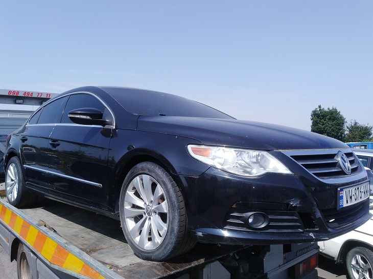 Легковий автомобіль Volkswagen Passat CC SPORT, VIN WVWML73C39E555113, 2009 р.в., Д.Н.З. VW876WW, колір чорний